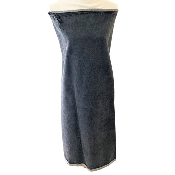 Vintage MM6 Maison Margiela Gray Denim Skirt Wrap Late 90s Early Y2K, Rare! - Picture 9 of 10